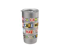 Fearless Parent 5 Daughters Ransom Note Stainless Steel Insulated Tumbler