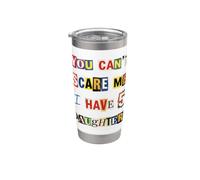 Fearless Parent 5 Daughters Ransom Note Stainless Steel Insulated Tumbler