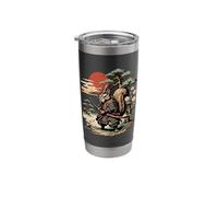 Fearless Samurai Squirrel Japanese Warrior Katana Bushido Stainless Steel Insulated Tumbler