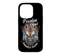 Fearless Soul Light Up the Darkest Past Wolf Dreamcatcher Case for iPhone 14 Pro