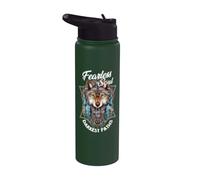 Fearless Soul Light Up the Darkest Past Wolf Dreamcatcher Stainless Steel Insulated Water Bottle