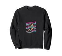 Fearless To The Finish Running Motivation Design Sweatshirt