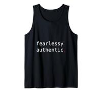 Fearlessly Authentic. Self Growth Mindset. Tank Top