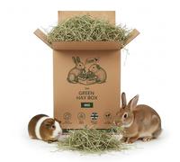 Fearns Farm Guinea Pig & Rabbit Hay Box - 4KG - Timothy Hay for Guinea Pigs, Tortoises, Horses, Alpacas & Small Pets - Organic Fresh Green, First Cut, Dust Extracted, High Fibre, UK Farmed Rabbit Food