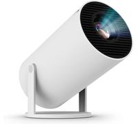 FEARWIKY Mini Projector with WIFI 6 and Bluetooth, 4K 1080P Support Portable Projector 180° Rotatable 130'' Screen Movie Projector Auto Keystone Compatible for Laptop, PC, Smartphone