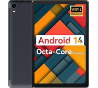 FEARWIKY Tablet, 10.36 inch Android 14 Tablet with 16GB RAM, 128GB ROM, 1TB TF Card Expandable Octa-Core, Widevine L1, HD 1280x800 Touch Screen, Face ID