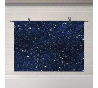 FEASRT 6x6ft Night Starry Sky Photo Backdrop Studio Props Stars Background