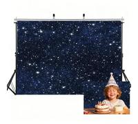 FEASRT 9x6ft Night Starry Sky Photo Backdrop Studio Props Stars Background