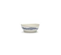 Feast Bowl L White/ Blue Stripes
