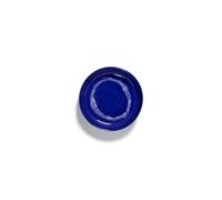 Serax Feast Deep Plate White/ Dark Blue Stripes