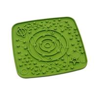 Feast Mat -, Slow Feeder, - Encourages Foraging & Food Exploration - Picky Eaters & Slow Feeding - Versatile - Easy to Clean, Mint Sqk339 (Green, 18x18cm)