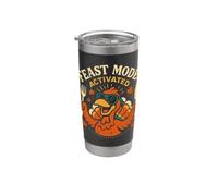 Feast Mode Activated Funny Thanksgiving Turkey Dinner Stainless Steel Insulated Tumbler