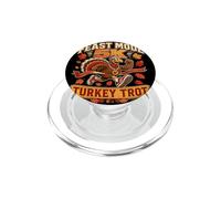 Feast Mode Turkey Trot Runner Graphic Running Mascot Race PopSockets PopGrip for MagSafe