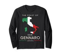 Feast of San Gennaro Festival New York Little Italy Flag Long Sleeve T-Shirt