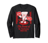 Feast of St Anthony North End Boston Funny Pizza Souvenir Long Sleeve T-Shirt