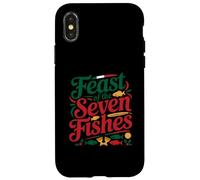 Feast of The Seven Fishes Italy La Vigilia Christmas Eve Case for iPhone X/XS