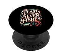 Feast of The Seven Fishes Italy La Vigilia Christmas Eve PopSockets Adhesive PopGrip