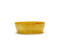 Feast Salad Bowl Yellow/Red Stripes