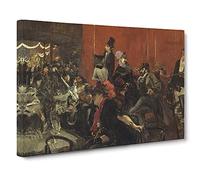 Feast Scene By Giovanni Boldini Canvas Print | Gallery Wrapped 30mm Frame Wall Art | 30x20 inches | Ready to Hang | Classic Picture | Living Room Bedroom Lounge Office