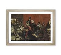 Feast Scene by Giovanni Boldini Framed Print | A2 Oak Framed Wall Art | Ready to Hang | Modern Nature Picture | Living Room Bedroom Lounge Office