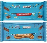 Feastables MrBeast Milk Chocolate | Treats for Kids | Small Gifts Presents | 2 × 60g, Peanut Butter & Crunch