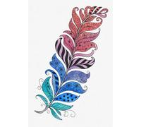 Feather Aesthetic Notebook: 120 pages: A Colourful Lined Journal for Creativity, Positivity & Everyday Inspiration