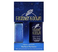 Feather & Down Sweet Dream Perfect Partners Gift Set (50ml Pillow Spray & 10ml Roll-on) - With calming lavender & chamomile essential oils. Vegan