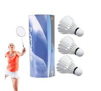 Feather Badminton Shuttlecocks | Professional Feather Shuttlecock For Indoor - Hitting Practice For Youth, High Speed White Shuttle, High Stability Durability For Indoor Outdoor