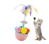 Feather Ball Cat Toy, Interactive Swing Ball, Portable Pet Exercise Toy, Engaging -Play Activity For Kittens To Stay Active And Entertained Indoors And Outdoors