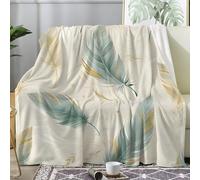 Feather Blanket, Fleece Blanket King Size, Throws for Sofas, Boho Throw Blanket, Animal Feather Blanket for Bed, Warm Blankets for Winter, Home Decorations, 230x270 cm, S-330
