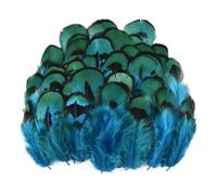 feather， Blue Pheasant Craft Feathers 3-7cm 20-200 Pieces(50 Piece)