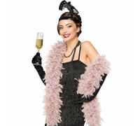 Feather Boa - 150cm Turkey Boas Fluffy Thick Feather Scarf Fancy Dress Accessories For Party, Wedding, Christmas, Concert, Stage, DIY Crafts, Halloween Costume & Home Decoration (Pink Beige)