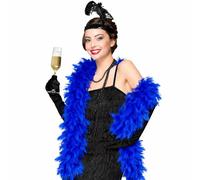 Feather Boa - 150cm Turkey Boas Fluffy Thick Feather Scarf Fancy Dress Accessories For Party, Wedding, Christmas, Concert, Stage, DIY Crafts, Halloween Costume & Home Decoration (Blue)