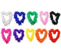 FEATHER BOA FANCY DRESS ACCESSORY - 71"/180 CM LONG 65G THICK HEN NIGHT ACCESSORY FANCY DRESS FLAPPER FEATHER BOAS IN 10 COLOURS 1920'S BURLESQUE FEATHERS (BLACK & WHITE MIX)
