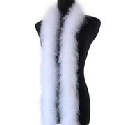 Feather Boa,Feather Boa for Women Feather Boa Fancy Dress Accessories Party Props,for Crafts Fluffy White Feather Bower Carnival,Dancing Wedding Party(White)