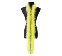 Feather Boa Feather Boa with Llurex Black/Gold lurex Turkey Plume Scarf Shawl for Wedding Accessory Dress Clothing DIY Crafts(Silver lurex Yellow,13g)