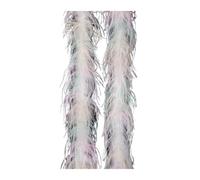 Feather Boa Fluffy Ostrich Feather Boa for Wedding Headdress Dress Party Decoration Sewing Craft Trim(Color 1,Type 2)