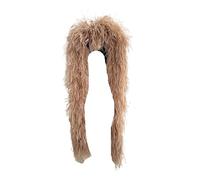 Feather Boa Ostrich Feathers Boa Multicolor Wedding Plumes Scarf DIY Crafts Home Decor Costume Feather Trim Headpiece Fringe(Color29)