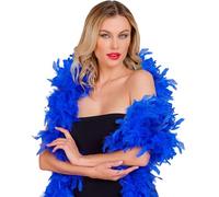 Feather Boa Small 180cm Blue Accessory for 20s 30s Dancing Flapper Moll Fancy Dress