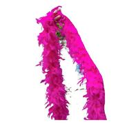 Feather Boa Turkey Feather Boa Bulk - Pink Plumes for Wedding Decor Costume, DIY Shawl Accessories(Rose red,40G)