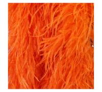 Feather Boa White Black Ostrich Feathers Boa Fluffy Plumes for Wedding Clothes Shawl BAG Decoration Sewing Crafts(ORANGE)