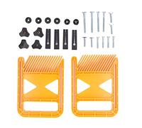 Feather Board Woodworking Plastic Extended Safety Protection for Table Saw Band Saw Woodworking Projects High Strength Engineering Plastic Yellow 2 Pack