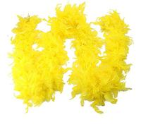 Feather Boas Multipack, Feather Boas, Glow Sticks Party Packs, Feathers, Light Up Headband For Diy Wedding Party Dancing Halloween Christmas Costume Home Decoration (yellow)