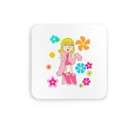 Feather bow and heels Lizzie Mcguire cute aesthetic girly coaster drinks mat drinks coaster tea coffee cute fun funny pretty aesthetic