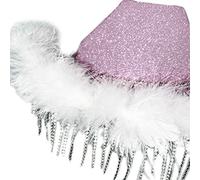 Feather Brim Cowgirl Hat Bride Wedding Photo Costume Props Outdoor Woman Girl Hat With Rhinestone Brim Bride Hats For Bachelorette Party Cowgirl Hats For Bachelorette Party Disco