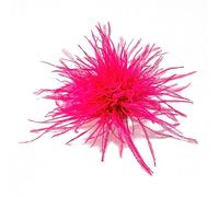 Feather Brooch Feathers Corsages Cloth Decorations Ostrich Feather Material Brooch Pins Feather Lapel Pins for Woman Men