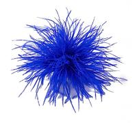 Feather Brooch Feathers Corsages Cloth Decorations Ostrich Feather Material Brooch Pins Feather Lapel Pins for Woman Men