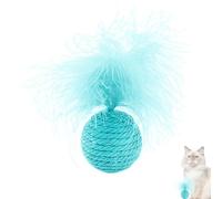 Feather Cat Toy, Indoor Cat Feather Toy - Pet Toy Ball, Anti-Bite Cat Toy, Feather Ball, Cat Feather Toy E. Your pet will want to go and go more