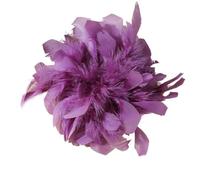 Feather Corsage 20CM Colorful Feather Large Brooch For Women Lady Handmade Luxury Lapel Pins Party Jewelry Accessories(Color 01)