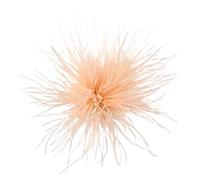 Feather Corsage Ostrich Feather Brooch Colorful Lapel Pins Scarf Clips For Women Men Luxury Clothing Jewelry Accessories(Golden)